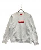 SUPREMEシュプリーム）の古着「ボックスロゴスウェット」｜ライトグレー