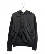 MONCLERモンクレール）の古着「ナイロン切替ニットジップアップパーカー」｜ブラック