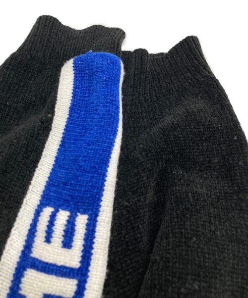 SUPREME（シュプリーム）SUPREME (シュプリーム) Stripe Chenille Sweater ブラック サイズ:XLの古着・服飾アイテム