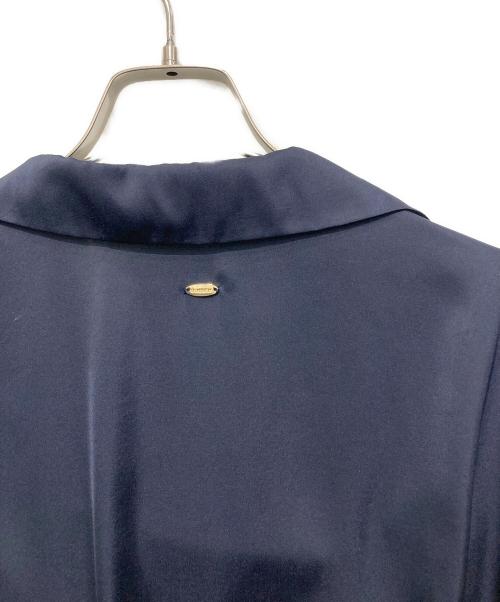 anuans（アニュアンス）anuans (アニュアンス) キャミレイヤードカシュクールブラウス ネイビー サイズ:Sの古着・服飾アイテム