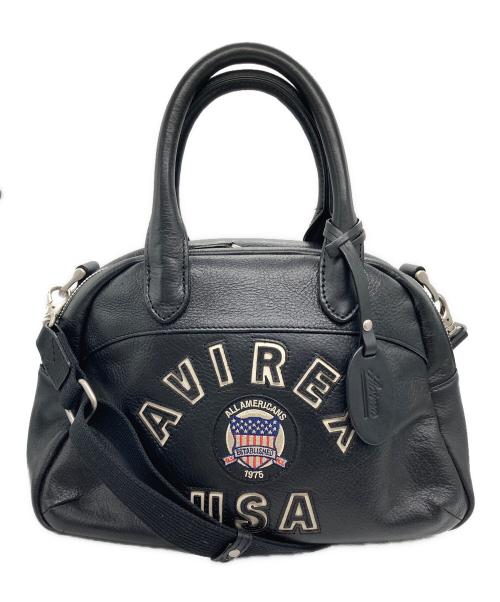 AVIREX（アヴィレックス）AVIREX (アヴィレックス) ブルト ミニボストンバッグ ブラックの古着・服飾アイテム