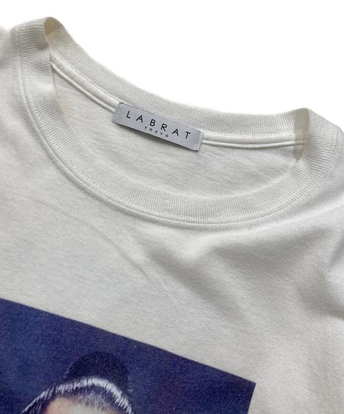 LABRAT（ラブラット）LABRAT (ラブラット) 千代の富士 (チヨノフジ) 半袖カットソー ホワイト サイズ:Lの古着・服飾アイテム