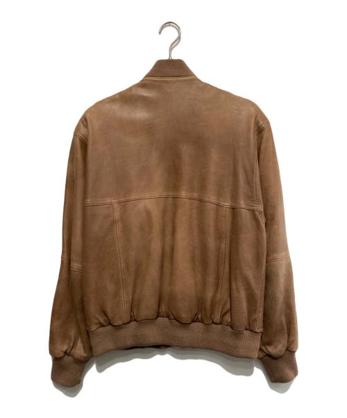 Christian Dior MONSIEUR（クリスチャンディオールムッシュ）Christian Dior MONSIEUR (クリスチャンディオールムッシュ) レザージャケット ブラウン サイズ:48の古着・服飾アイテム