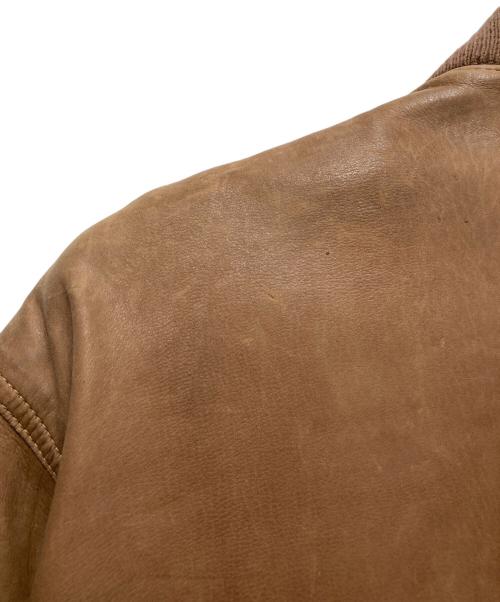 Christian Dior MONSIEUR（クリスチャンディオールムッシュ）Christian Dior MONSIEUR (クリスチャンディオールムッシュ) レザージャケット ブラウン サイズ:48の古着・服飾アイテム