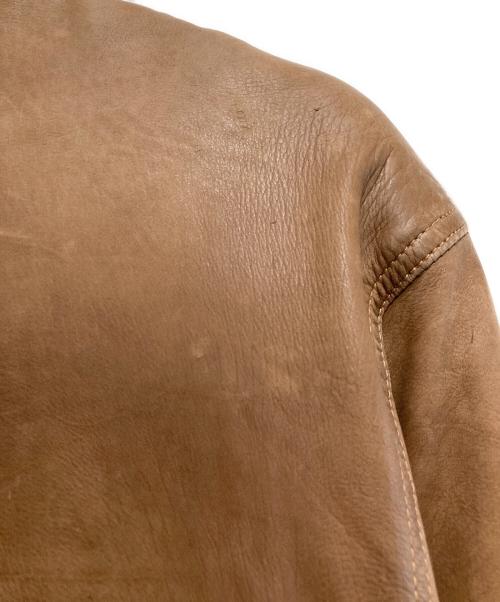 Christian Dior MONSIEUR（クリスチャンディオールムッシュ）Christian Dior MONSIEUR (クリスチャンディオールムッシュ) レザージャケット ブラウン サイズ:48の古着・服飾アイテム