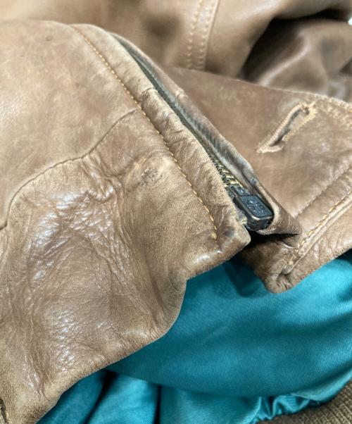 Christian Dior MONSIEUR（クリスチャンディオールムッシュ）Christian Dior MONSIEUR (クリスチャンディオールムッシュ) レザージャケット ブラウン サイズ:48の古着・服飾アイテム