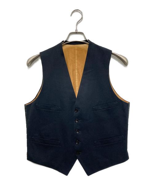 VINTAGE（ヴィンテージ）VINTAGE (ヴィンテージ) バックル付ウールベスト ブラック サイズ:不明の古着・服飾アイテム