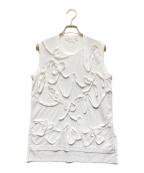 COMME des GARCONS COMME des GARCONSコムデギャルソン コムデギャルソン）の古着「ノースリーブカットソー」｜ホワイト