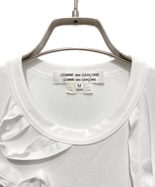 COMME des GARCONS COMME des GARCONS（コムデギャルソン コムデギャルソン）COMME des GARCONS COMME des GARCONS (コムデギャルソン コムデギャルソン) ノースリーブカットソー ホワイト サイズ:Mの古着・服飾アイテム