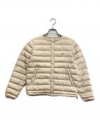 DANTONダントン）の古着「クルーネック インナーダウンジャケット」｜ナチュラル