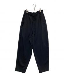 ENFOLD（エンフォルド）の古着「FULL ELASTIC TROUSERS」｜ブラック