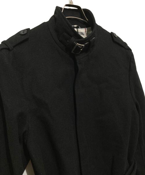 BURBERRY BLACK LABEL（バーバリーブラックレーベル）BURBERRY BLACK LABEL (バーバリーブラックレーベル) スタンドカラーコート ブラック サイズ:Lの古着・服飾アイテム