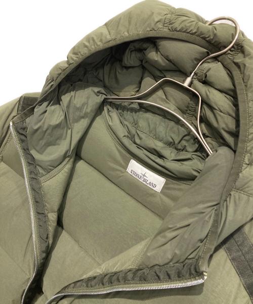 STONE ISLAND（ストーンアイランド）STONE ISLAND (ストーンアイランド) SEAMLESS TUNNEL NYLON DOWN-TC オリーブ サイズ:Lの古着・服飾アイテム