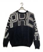 SUPREMEシュプリーム）の古着「Chenille Logo Sweater」｜ブラック