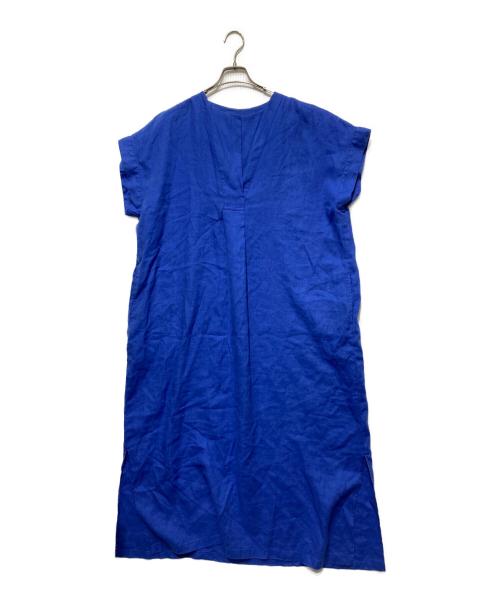 Spick and Span（スピック＆スパン）Spick and Span (スピック＆スパン) リネンカフタンドレス ブルー サイズ:38の古着・服飾アイテム