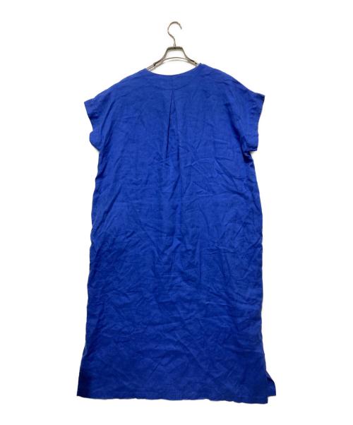 Spick and Span（スピック＆スパン）Spick and Span (スピック＆スパン) リネンカフタンドレス ブルー サイズ:38の古着・服飾アイテム