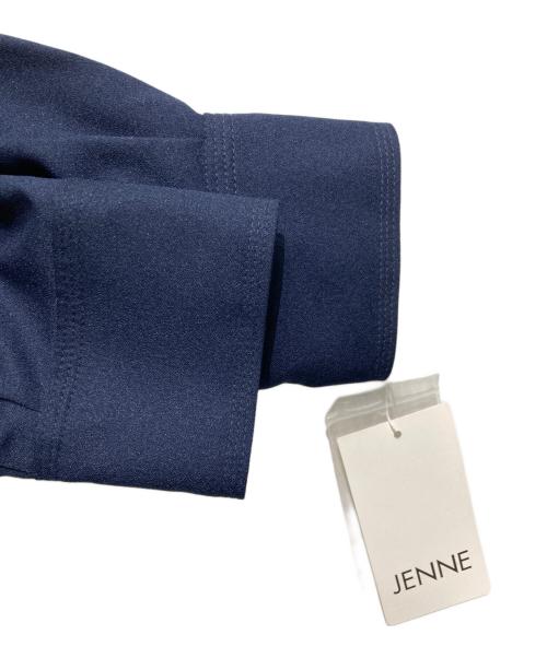 JENNE（ジェンヌ）JENNE (ジェンヌ) ジョーゼット美ラインシャツワンピース ネイビー サイズ:M 未使用品の古着・服飾アイテム