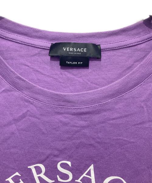 VERSACE（ヴェルサーチェ）VERSACE (ヴェルサーチェ) メドゥーサTシャツ パープル サイズ:Mの古着・服飾アイテム
