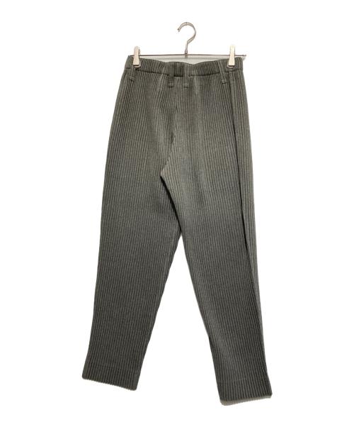 HOMME PLISSE ISSEY MIYAKE（オム プリッセ イッセイ ミヤケ）HOMME PLISSE ISSEY MIYAKE (オム プリッセ イッセイ ミヤケ) WOOL LIKE LIGHT PANTS グレー サイズ:1の古着・服飾アイテム