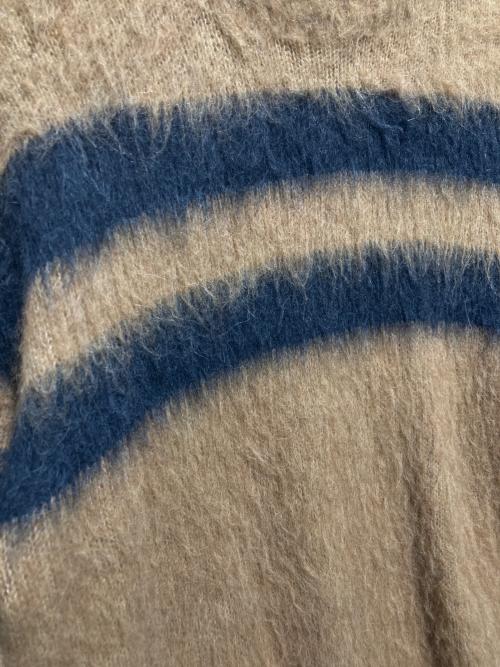 Acne studios（アクネ ストゥディオス）Acne studios (アクネ ストゥディオス) ボーダージャギーニット ブラウン×ブラック サイズ:Sの古着・服飾アイテム