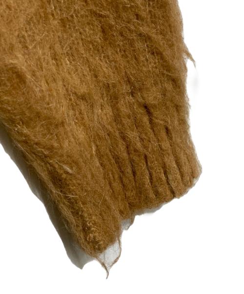 Acne studios（アクネ ストゥディオス）Acne studios (アクネ ストゥディオス) ボーダージャギーニット ブラウン×ブラック サイズ:Sの古着・服飾アイテム