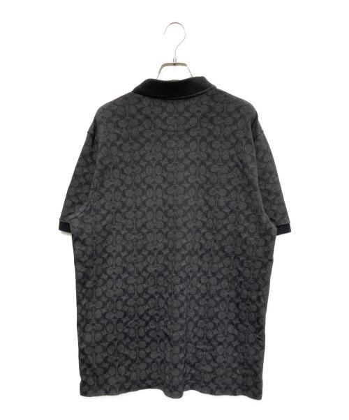COACH（コーチ）COACH (コーチ) シグネチャー ポロ ブラック サイズ:Lの古着・服飾アイテム