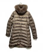 HERNOヘルノ）の古着「フォックスファーダウンコート」｜ブラウン