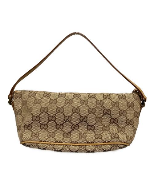 GUCCI（グッチ）GUCCI (グッチ) GGキャンバス ミニポーチ ベージュの古着・服飾アイテム