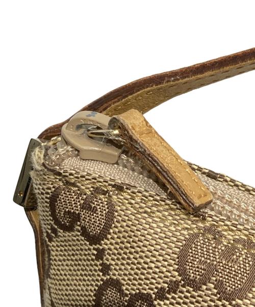 GUCCI（グッチ）GUCCI (グッチ) GGキャンバス ミニポーチ ベージュの古着・服飾アイテム