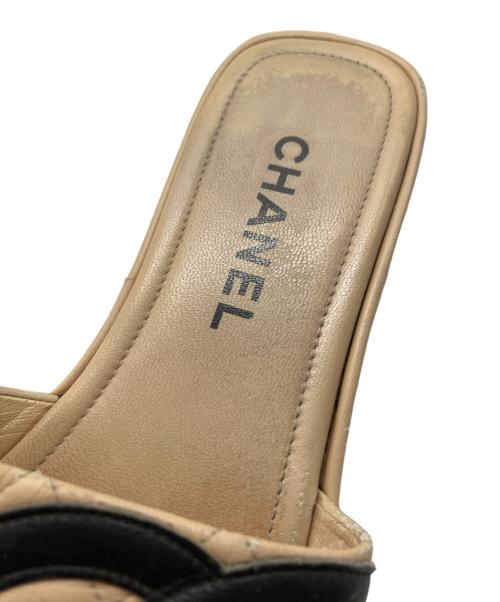 CHANEL（シャネル）CHANEL (シャネル) キルティングサンダル ベージュ サイズ:不明の古着・服飾アイテム