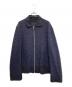 DOLCE & GABBANA（ドルチェ＆ガッバーナ）の古着「ジップアップジャケット」｜ネイビー×ブラック