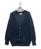 1er Arrondissementプルミエ アロンディスモン）の古着「リネン畦リラックスカーディガン」｜ネイビー