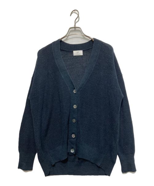 1er Arrondissement（プルミエ アロンディスモン）1er Arrondissement (プルミエ アロンディスモン) リネン畦リラックスカーディガン ネイビー サイズ:FREEの古着・服飾アイテム