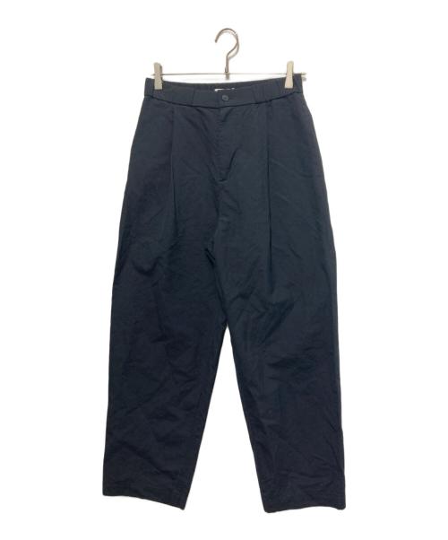 ATON（エイトン）ATON (エイトン) COTTON TYPEWRITER EASY TAPERED PANTS ブラック サイズ:2の古着・服飾アイテム