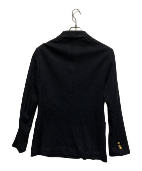 Pilgrim（ピルグリム）Pilgrim (ピルグリム) コットンジャージー ダブル6Bブレザー ブラック サイズ:44の古着・服飾アイテム