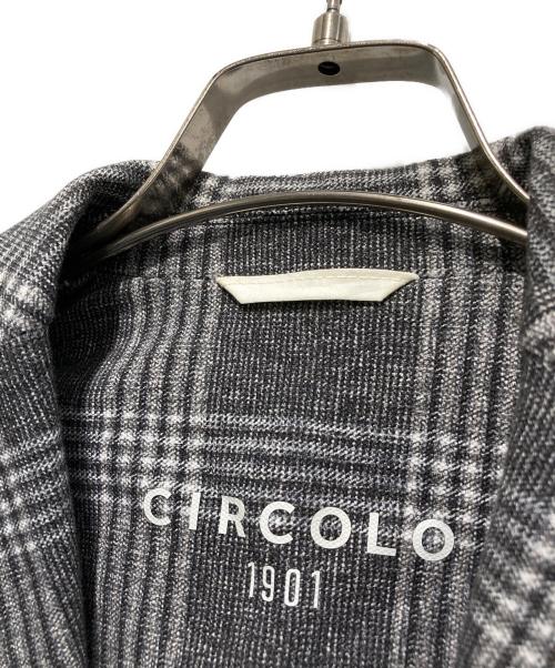 CIRCOLO 1901（チルコロ1901）CIRCOLO 1901 (チルコロ1901) テーラードジャケット グレー サイズ:(44)の古着・服飾アイテム