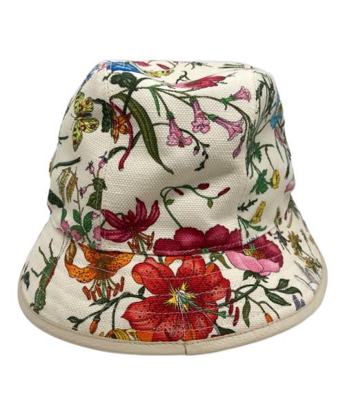 GUCCI（グッチ）GUCCI (グッチ) フローラ ハット ベージュの古着・服飾アイテム