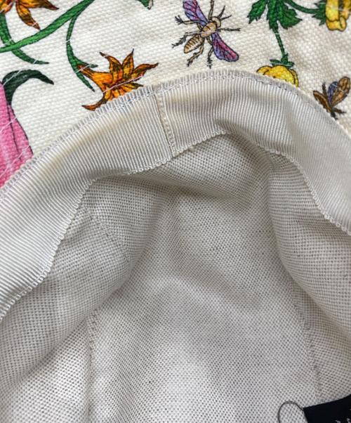 GUCCI（グッチ）GUCCI (グッチ) フローラ ハット ベージュの古着・服飾アイテム
