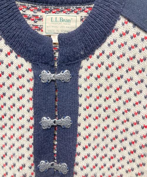 L.L.Bean（エルエルビーン）L.L.Bean (エルエルビーン) バーズアイウールニット ベージュ サイズ:Mの古着・服飾アイテム