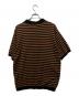SUPREME (シュプリーム) Striped Knit Polo/ストライプ ニット ポロ ブラウン×ブラック サイズ:XL：7000円