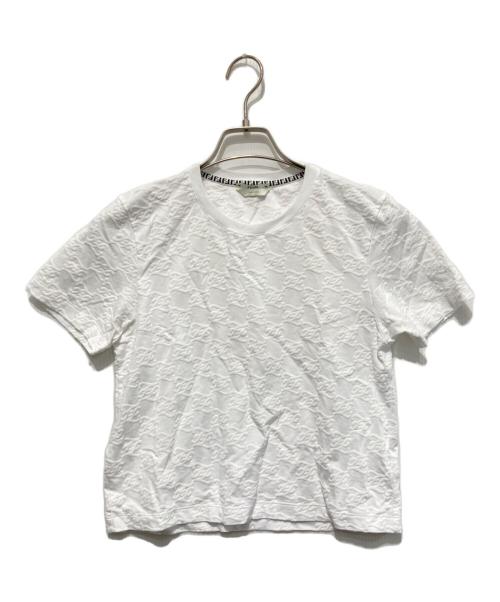 FENDI（フェンディ）FENDI (フェンディ) エンボスロゴTシャツ ホワイト サイズ:XSの古着・服飾アイテム