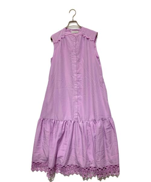 CELFORD（セルフォード）CELFORD (セルフォード) エンブロイダリーレースワンピース ピンク サイズ:36の古着・服飾アイテム
