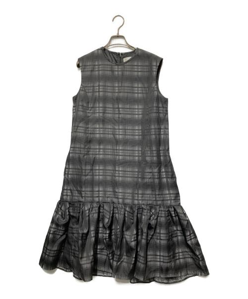 CELFORD（セルフォード）CELFORD (セルフォード) Aラインギャザーワンピース ブラック サイズ:38の古着・服飾アイテム