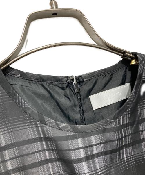 CELFORD（セルフォード）CELFORD (セルフォード) Aラインギャザーワンピース ブラック サイズ:38の古着・服飾アイテム