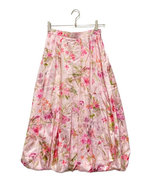 Loulou Willoughby（ルルウィルビー）Loulou Willoughby (ルルウィルビー) ソフトフラワプリントバルーンスカート ピンク サイズ:2 未使用品の古着・服飾アイテム