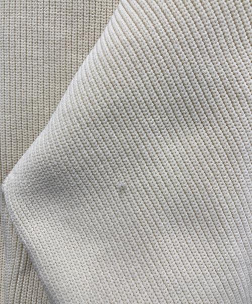 CAPRICIEUX LE'MAGE（カプリシューレマージュ）CAPRICIEUX LE'MAGE (カプリシューレマージュ) Wジップボートネックニット アイボリー サイズ:Freeの古着・服飾アイテム