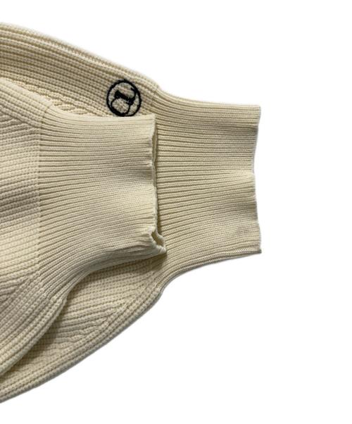 CAPRICIEUX LE'MAGE（カプリシューレマージュ）CAPRICIEUX LE'MAGE (カプリシューレマージュ) Wジップボートネックニット アイボリー サイズ:Freeの古着・服飾アイテム