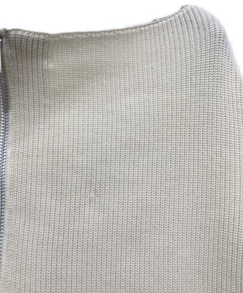 CAPRICIEUX LE'MAGE（カプリシューレマージュ）CAPRICIEUX LE'MAGE (カプリシューレマージュ) Wジップボートネックニット アイボリー サイズ:Freeの古着・服飾アイテム