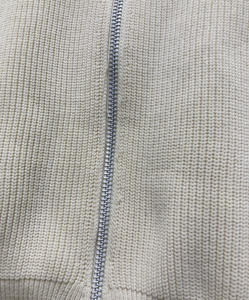 CAPRICIEUX LE'MAGE（カプリシューレマージュ）CAPRICIEUX LE'MAGE (カプリシューレマージュ) Wジップボートネックニット アイボリー サイズ:Freeの古着・服飾アイテム