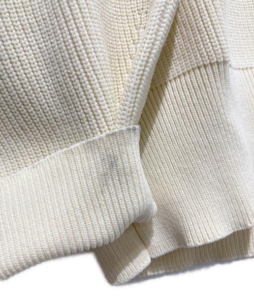 CAPRICIEUX LE'MAGE（カプリシューレマージュ）CAPRICIEUX LE'MAGE (カプリシューレマージュ) Wジップボートネックニット アイボリー サイズ:Freeの古着・服飾アイテム